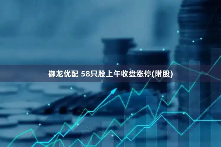 御龙优配 58只股上午收盘涨停(附股)